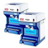 NNEAGS 2X Ice Shaver Electric Stainless Steel Ice Crusher Slicer Machine 120KG/h