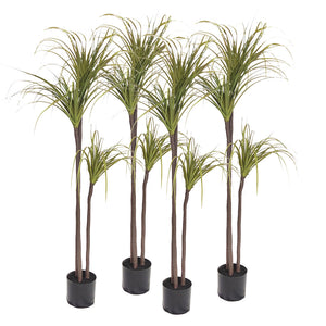 NNEAGS 4X 145cm Green Artificial Indoor Dragon Blood Tree Fake Plant Decorative