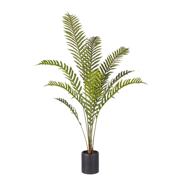 NNEAGS 160cm Green Artificial Indoor Rogue Areca Palm Tree Fake Tropical Plant Home Office Decor