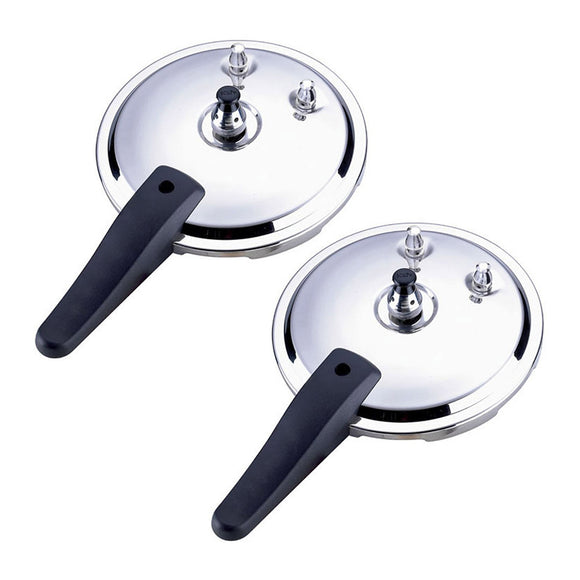NNEAGS 2X Stainless Steel Pressure Cooker 5L Lid Replacement Spare Parts