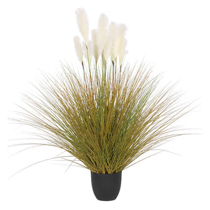 NNEAGS 137cm Artificial Indoor Potted Reed Bulrush Grass Tree Fake Plant Simulation Decorative