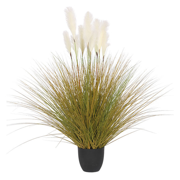 NNEAGS 137cm Artificial Indoor Potted Reed Bulrush Grass Tree Fake Plant Simulation Decorative
