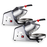 NNEAGS 2X 300W Dual Blade Electric Ice Shaver Machine Smoothie Maker