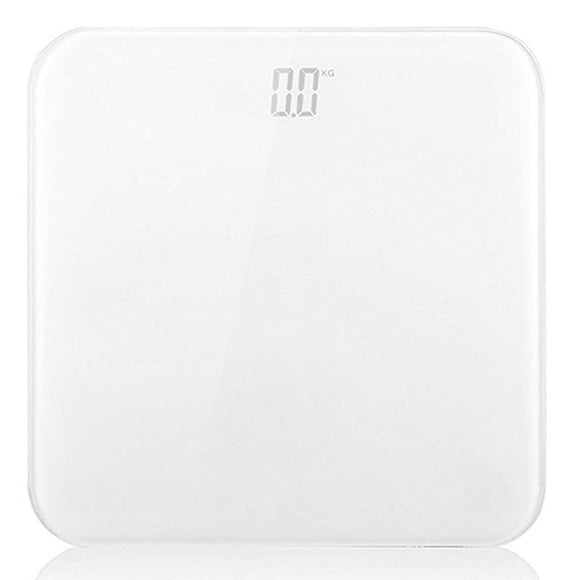 NNEAGS 180kg Digital Fitness Weight Bathroom Gym Body Glass LCD Electronic Scales White