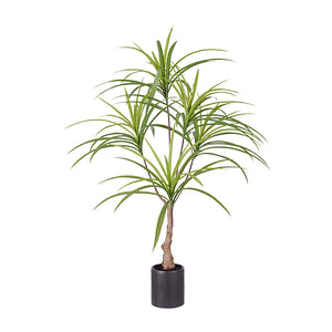 NNEAGS 90cm Artificial Natural Green Dracaena Dragon Tree Fake Tropical Indoor Plant Home Office Decor