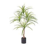 NNEAGS 90cm Artificial Natural Green Dracaena Dragon Tree Fake Tropical Indoor Plant Home Office Decor