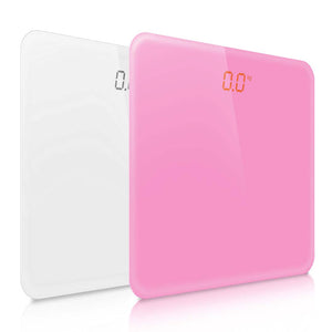 NNEAGS 2X 180kg Digital Fitness Weight Bathroom Gym Body Glass LCD Electronic Scales Pink