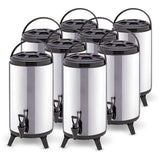 NNEAGS 8X 10L Portable Insulated Cold/Heat Coffee Tea Beer Barrel Brew Pot With Dispenser
