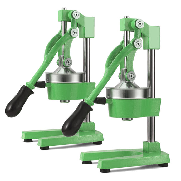 NNEAGS 2X Manual Juicer Hand Press Juice Extractor Squeezer Orange Citrus Green