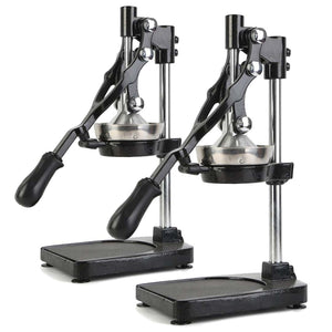 NNEAGS 2X Stainless Steel Manual Juicer Hand Press Juice Extractor Squeezer Black