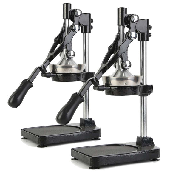NNEAGS 2X Stainless Steel Manual Juicer Hand Press Juice Extractor Squeezer Black