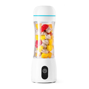NNEAGS 380ml Portable Mini USB Rechargeable Handheld Fruit Mixer Juicer White