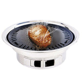 NNEAGS BBQ Grill Stainless Steel Portable Smokeless Charcoal Grill Home Outdoor Camping