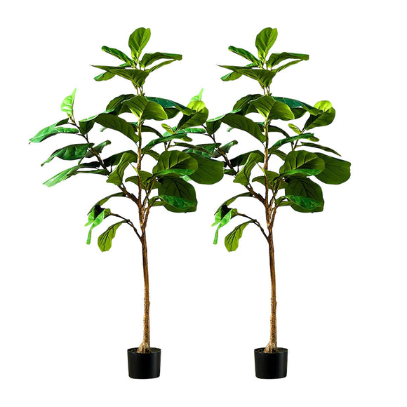 NNEAGS 2X 155cm Green Artificial Indoor Qin Yerong Tree Fake Plant Simulation Decorative