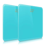 NNEAGS 2X 180kg Digital Fitness Weight Bathroom Gym Body Glass LCD Electronic Scales Blue