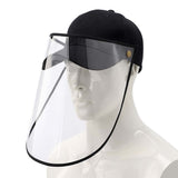 NNEAGS Outdoor Protection Hat Anti-Fog Pollution Dust Protective Cap Full Face HD Shield Cover Adult Black