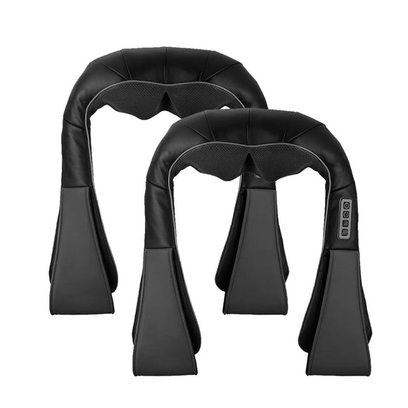 NNEAGS 2X Electric Kneading Back Neck Shoulder Massage Arm Body Massager Black