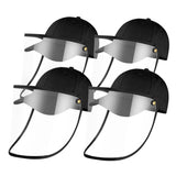 NNEAGS 4X Outdoor Protection Hat Anti-Fog Pollution Dust Protective Cap Full Face HD Shield Cover Kids Black