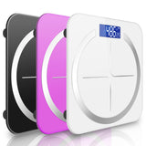 NNEAGS 3X 180kg Glass LCD Digital Fitness Weight Bathroom Body Electronic Scales Black/White/Pink