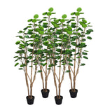 NNEAGS 4X 150cm Green Artificial Indoor Pocket Money Tree Fake Plant Simulation Decorative