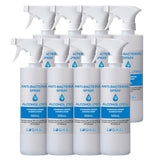 NNEAGS 8X 500ml Standard Grade Disinfectant Anti-Bacterial Alcohol Spray Bottle