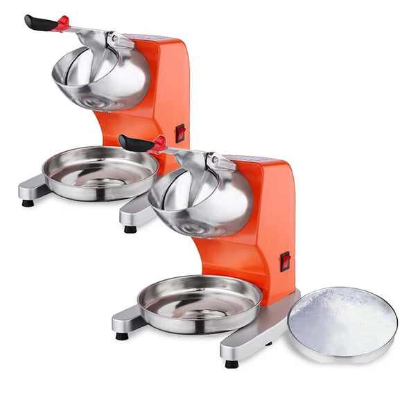 NNEAGS 2X Electric Ice Shaver Crusher Slicer Machine Smoothie Maker