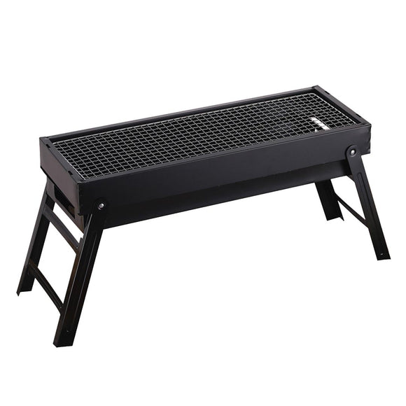 NNEAGS 60cm Portable Folding Thick Box-type Charcoal Grill for Outdoor BBQ Camping