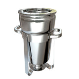 NNEAGS 11L Round Stainless Steel Soup Warmer Marmite Chafer Full Size Catering Chafing Dish