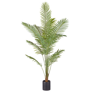 NNEAGS 210cm Green Artificial Indoor Rogue Areca Palm Tree Fake Tropical Plant Home Office Decor