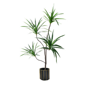 NNEAGS 180cm Green Artificial Indoor Brazlian Iron Tree Fake Plant Decorative 4 Heads
