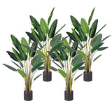 NNEAGS 4X 245cm Artificial Giant Green Birds of Paradise Tree Fake Tropical Indoor Plant Home Office Decor
