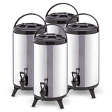 NNEAGS 4X 12L Portable Insulated Cold/Heat Coffee Tea Beer Barrel Brew Pot With Dispenser