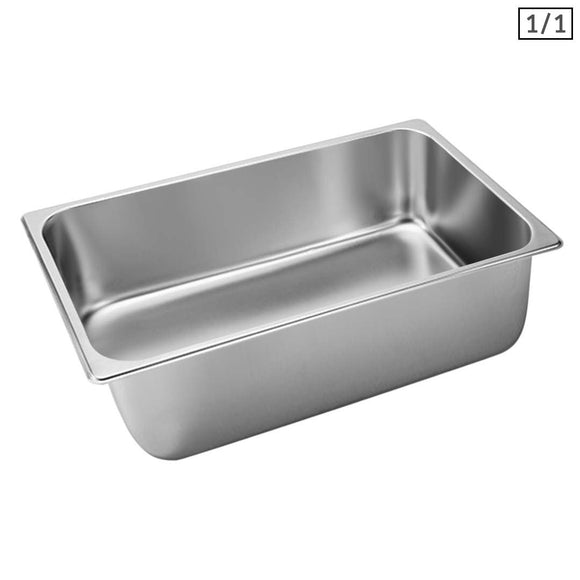 NNEAGS GN Pan Full Size 1/1 GN Pan 20cm Deep Stainless Steel Tray