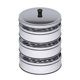 NNEAGS 3 Tier 28cm Stainless Steel Steamers With Lid Work inside of Basket Pot Steamers