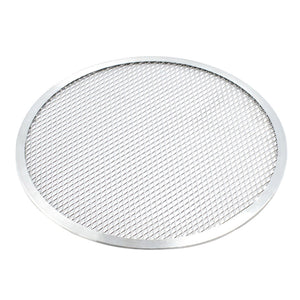 NNEAGS 12-inch Round Seamless Aluminium Nonstick Grade Pizza Screen Baking Pan