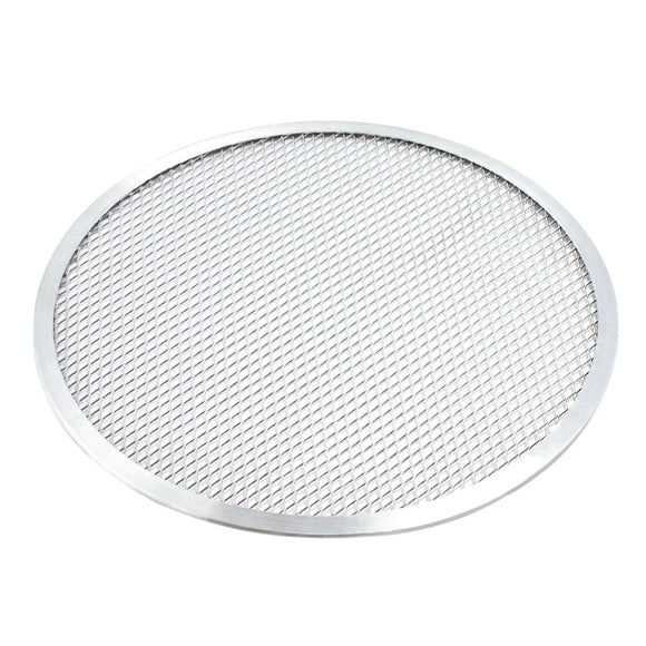 NNEAGS 12-inch Round Seamless Aluminium Nonstick Grade Pizza Screen Baking Pan