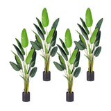 NNEAGS 4X 220cm Artificial Giant Green Birds of Paradise Tree Fake Tropical Indoor Plant Home Office Decor