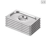 NNEAGS 6X GN Pan Lid Full Size 1/3 Stainless Steel Tray Top Cover