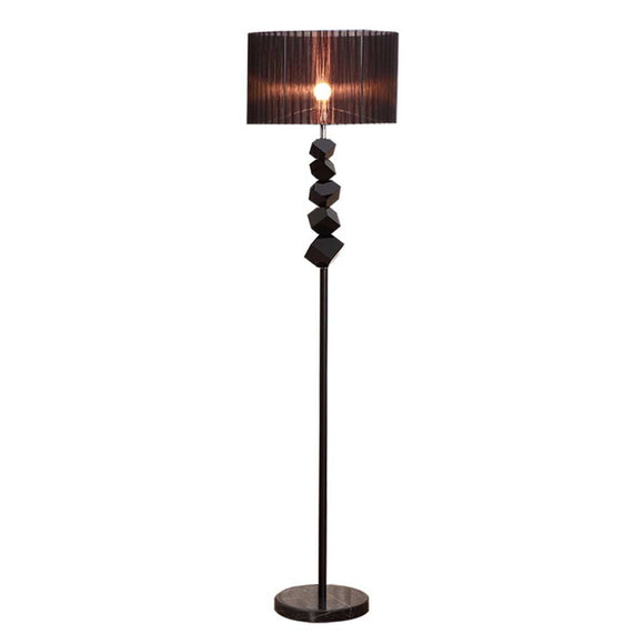 NNEAGS Floor Lamp Metal Base Standing Light with Dark Shade Tall Lamp