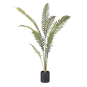 NNEAGS 180cm Artificial Green Rogue Hares Foot Fern Tree Fake Tropical Indoor Plant Home Office Decor