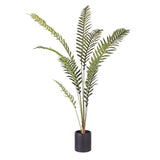 NNEAGS 180cm Artificial Green Rogue Hares Foot Fern Tree Fake Tropical Indoor Plant Home Office Decor