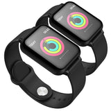 NNEAGS 2X Waterproof Fitness Smart Wrist Watch Heart Rate Monitor Tracker Black