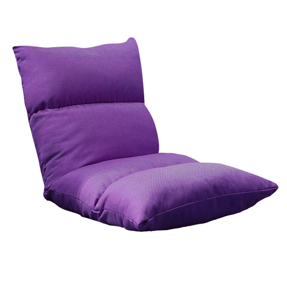 NNEAGS Lounge Floor Recliner Adjustable Lazy Sofa Bed Folding Game Chair Purple