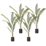 NNEAGS 4X 210cm Artificial Green Rogue Hares Foot Fern Tree Fake Tropical Indoor Plant Home Office Decor