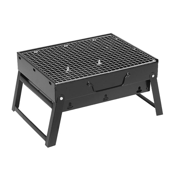 NNEAGS 43cm Portable Folding Thick Box-type Charcoal Grill for Outdoor BBQ Camping