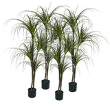 NNEAGS 4X 150cm Green Artificial Indoor Dragon Blood Tree Fake Plant Simulation Decorative