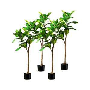 NNEAGS 4X 120cm Green Artificial Indoor Qin Yerong Tree Fake Plant Simulation Decorative