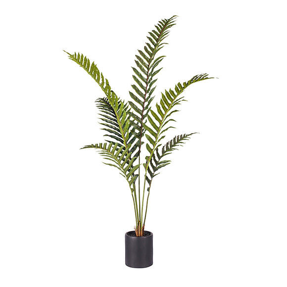 NNEAGS 150cm Artificial Green Rogue Hares Foot Fern Tree Fake Tropical Indoor Plant Home Office Decor
