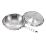 NNEAGS 18/10 Stainless Steel Fry Pan 32cm Frying Pan Top Grade Cooking Skillet with Lid