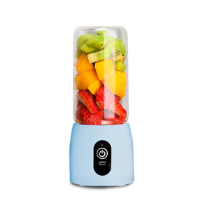 NNEAGS Portable Mini USB Rechargeable Handheld Juice Extractor Fruit Mixer Juicer Blue